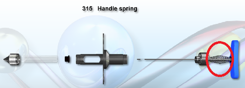 Fowlpox Gun part #315 Handle Spring