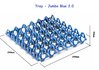 Egg Trays Jumbo 2.0 - 10 x BLUE Stackable "30" egg trays